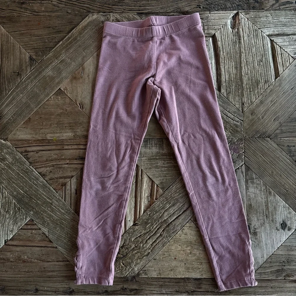 Old Navy Kids Stretch Criss Stylish Mauve Kids Leggings Small 6-7